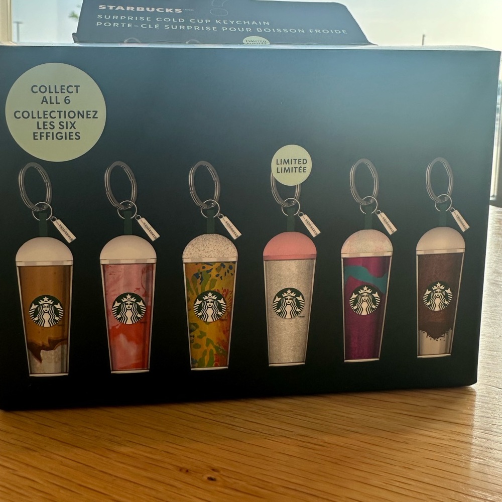 Starbucks Colorful Cold Cup Keychains (1 box of 1)